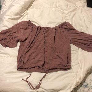 Off the shoulder shirt
